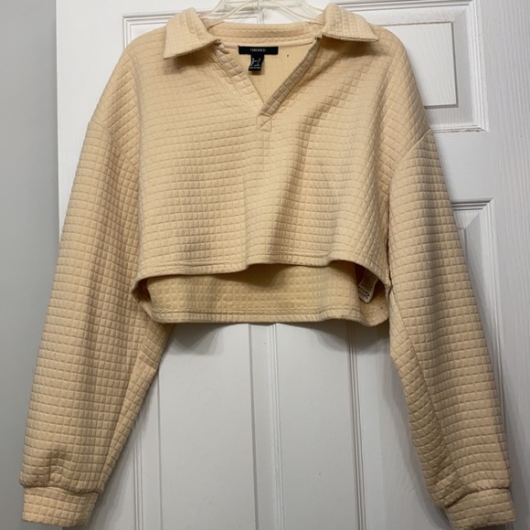 Forever21 Cropped Polo Sweater - Picture 6 of 8